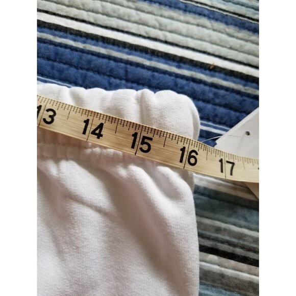 BP Cotton Blend White High Waisted Jogger Sweatpants Womens Size Large (L) - Picture 5 of 8